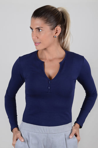 Basica Mujer Fresa Azul Navy