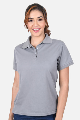 Polo Mujer Gris Claro 