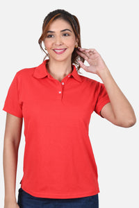 Polo Mujer Rojo Escarlata 