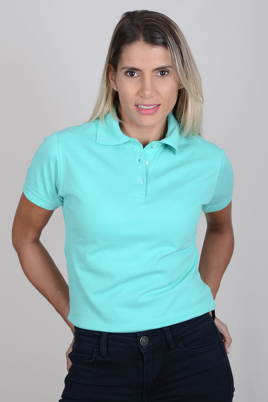 Polo Mujer Verde Manzana 