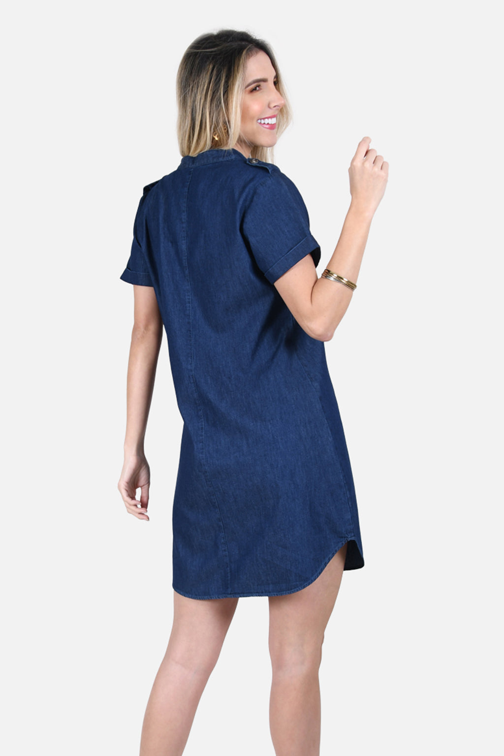 Vestido Jiron Azul Navy