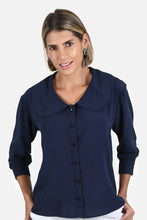 Cargar imagen en el visor de la galería, Blusa Ordonez Azul Navy
