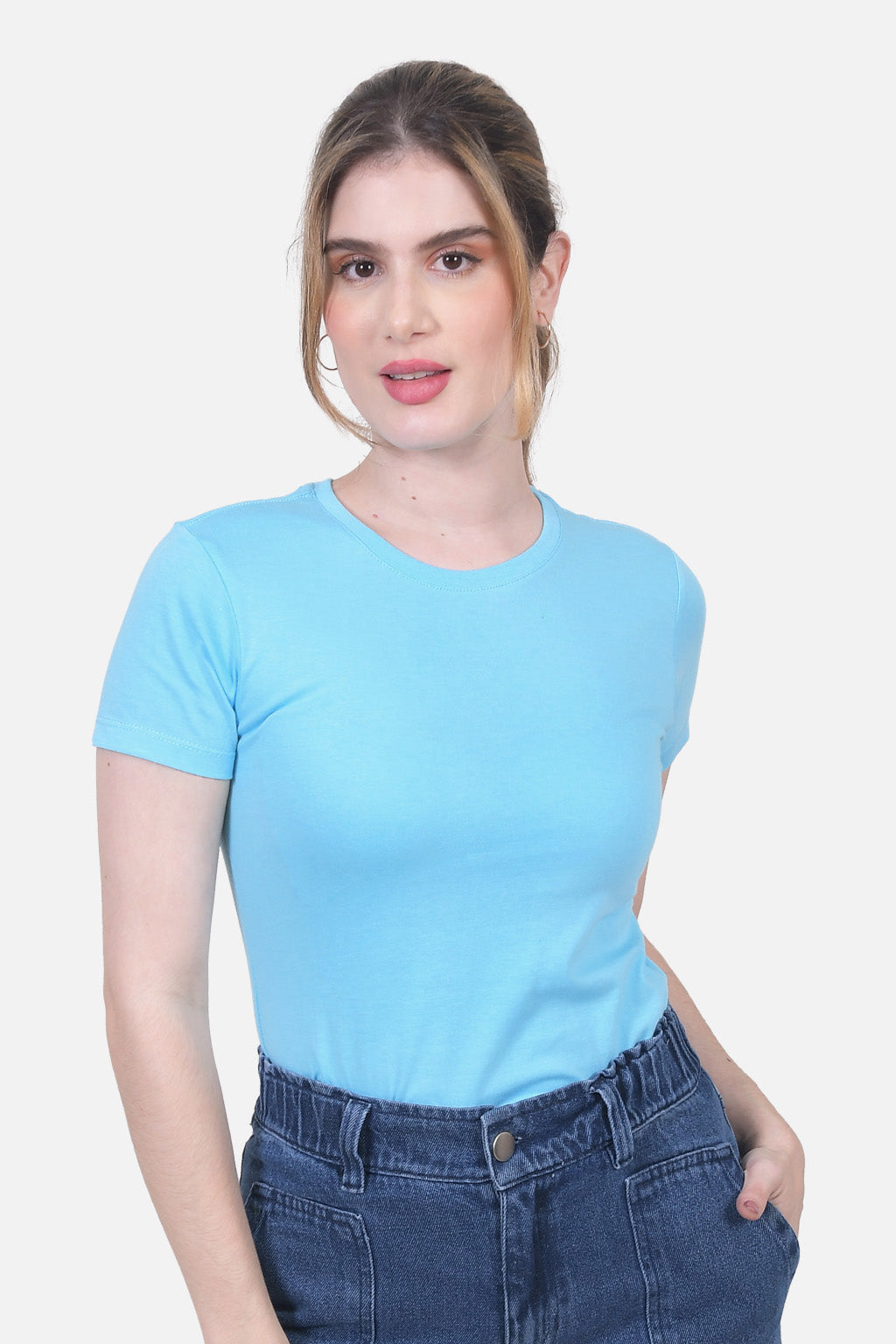 Camiseta Mujer Cuello Redondo Agua