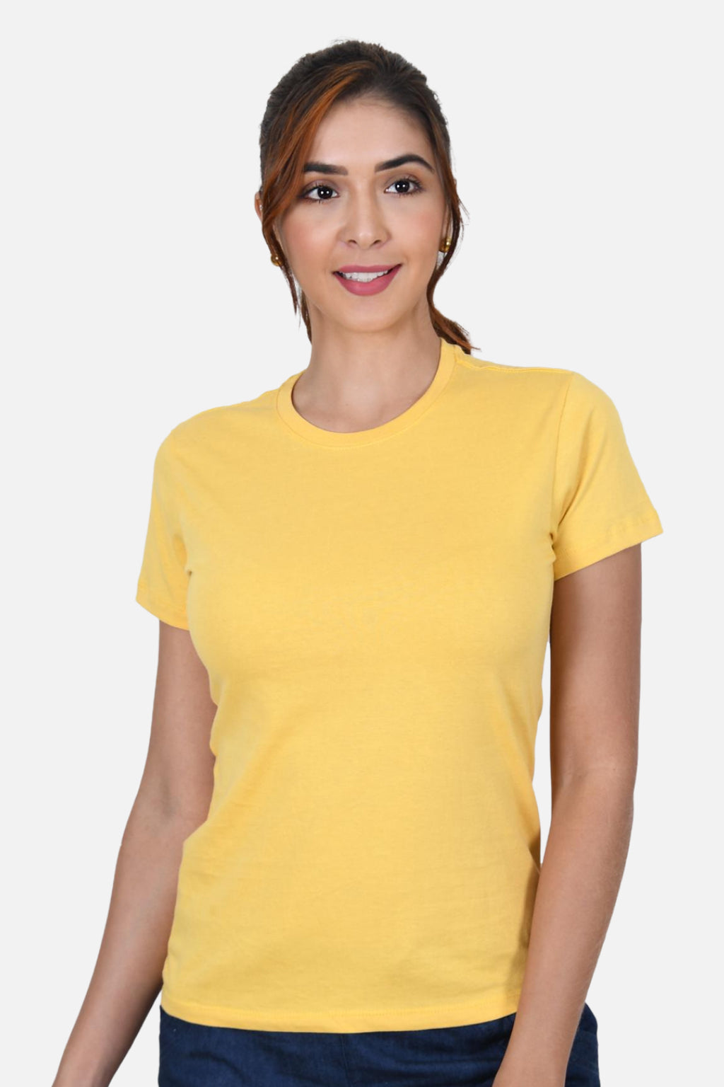 Camiseta Mujer Cuello Redondo Maiz