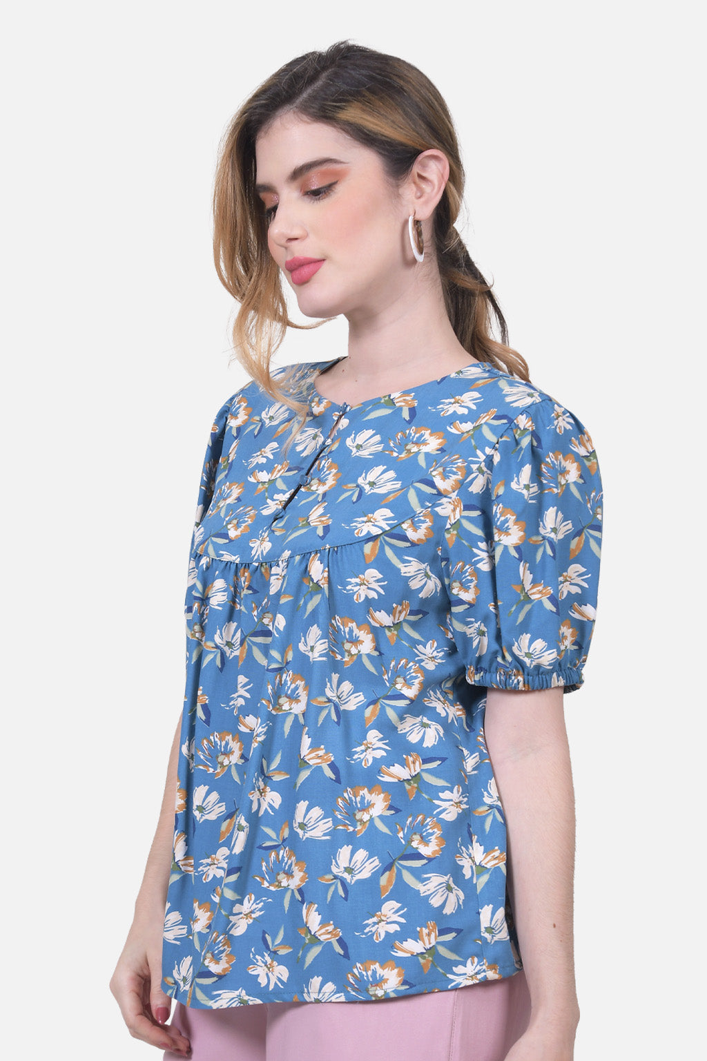 Blusa Selene Azul Hortencia