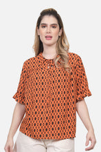 Cargar imagen en el visor de la galería, Blusa Duna Naranja
