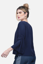 Cargar imagen en el visor de la galería, Blusa Ariadna Azul Navy
