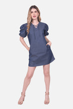 Cargar imagen en el visor de la galería, Vestido Eloisa Azul Navy
