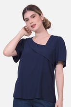 Cargar imagen en el visor de la galería, Blusa Keira Azul Navy
