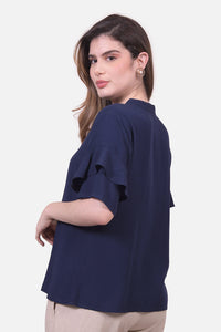 Blusa Clemencia Azul Navy