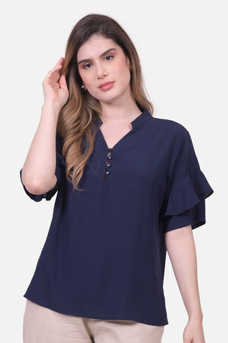 Blusa Clemencia Azul Navy