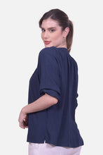 Cargar imagen en el visor de la galería, Blusa Zelie Azul Navy
