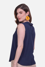 Cargar imagen en el visor de la galería, Blusa Columba Azul Navy
