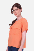 Cargar imagen en el visor de la galería, Blusa Lanka Naranja
