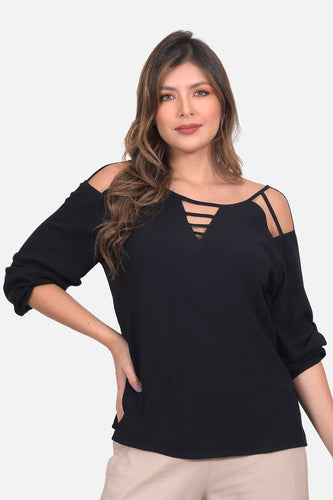 Blusa Amatista Negra