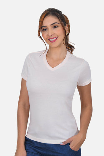 Camiseta Mujer Cuello V Curuba