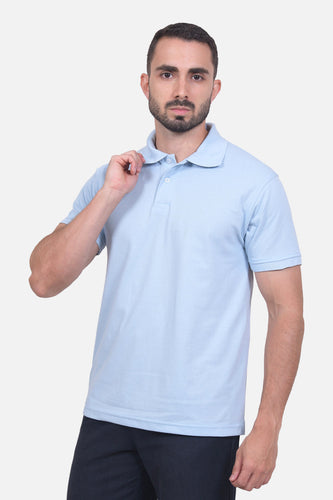 Polo Hombre Azul Claro