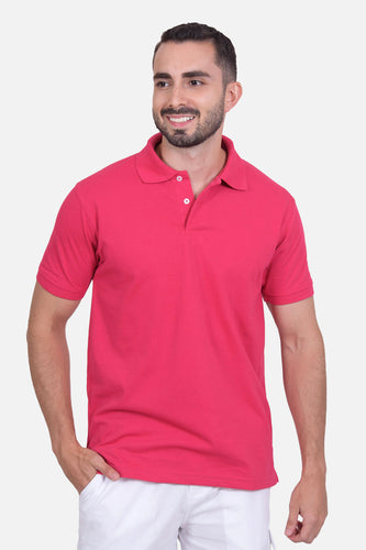 Polo Hombre Fucsia