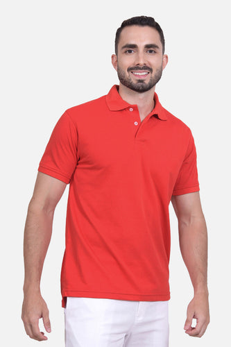 Polo Hombre Rojo Escarlata