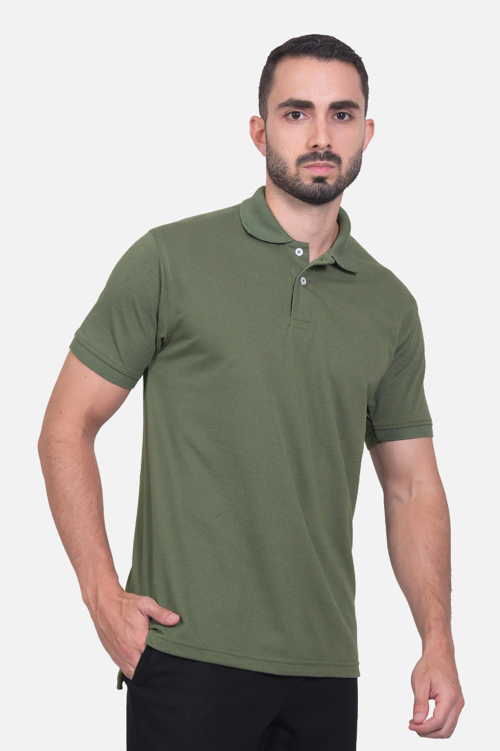 Polo Hombre Verde Militar