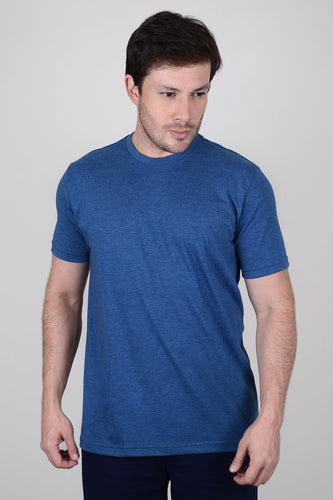 Camiseta Hombre Azul Jaspe 