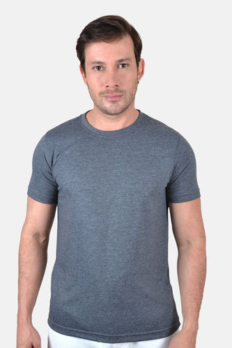 Camiseta Hombre Negro Jaspe 