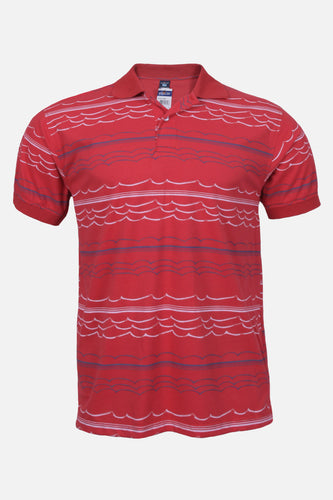 Polo Estampada Leon Roja