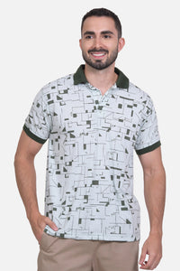 Polo Estampada Donato Menta