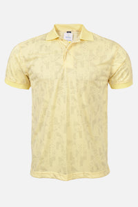 Polo Estampada Lucas Amarillo Pastel