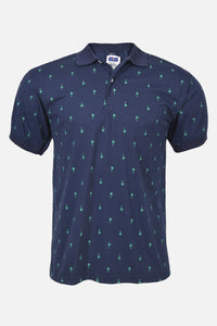 Polo Estampada Geronimo Azul Navy