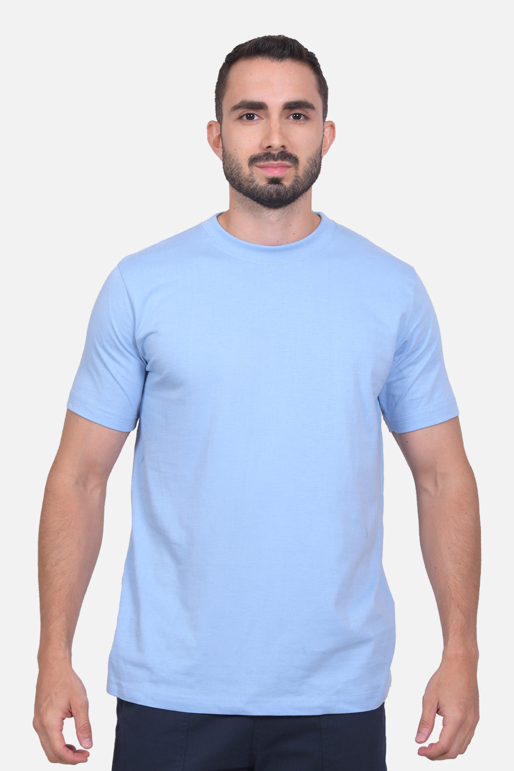 Camiseta Hombre Azul Claro 