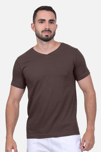 Camiseta Hombre Cuello V Coffee