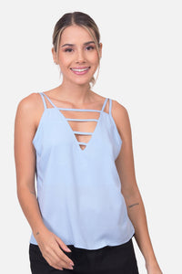 Blusa Josefa Azul Claro