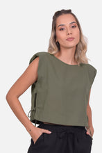 Cargar imagen en el visor de la galería, Blusa Rangun Verde Militar
