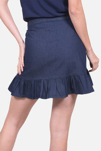 Falda Octavia Azul Navy